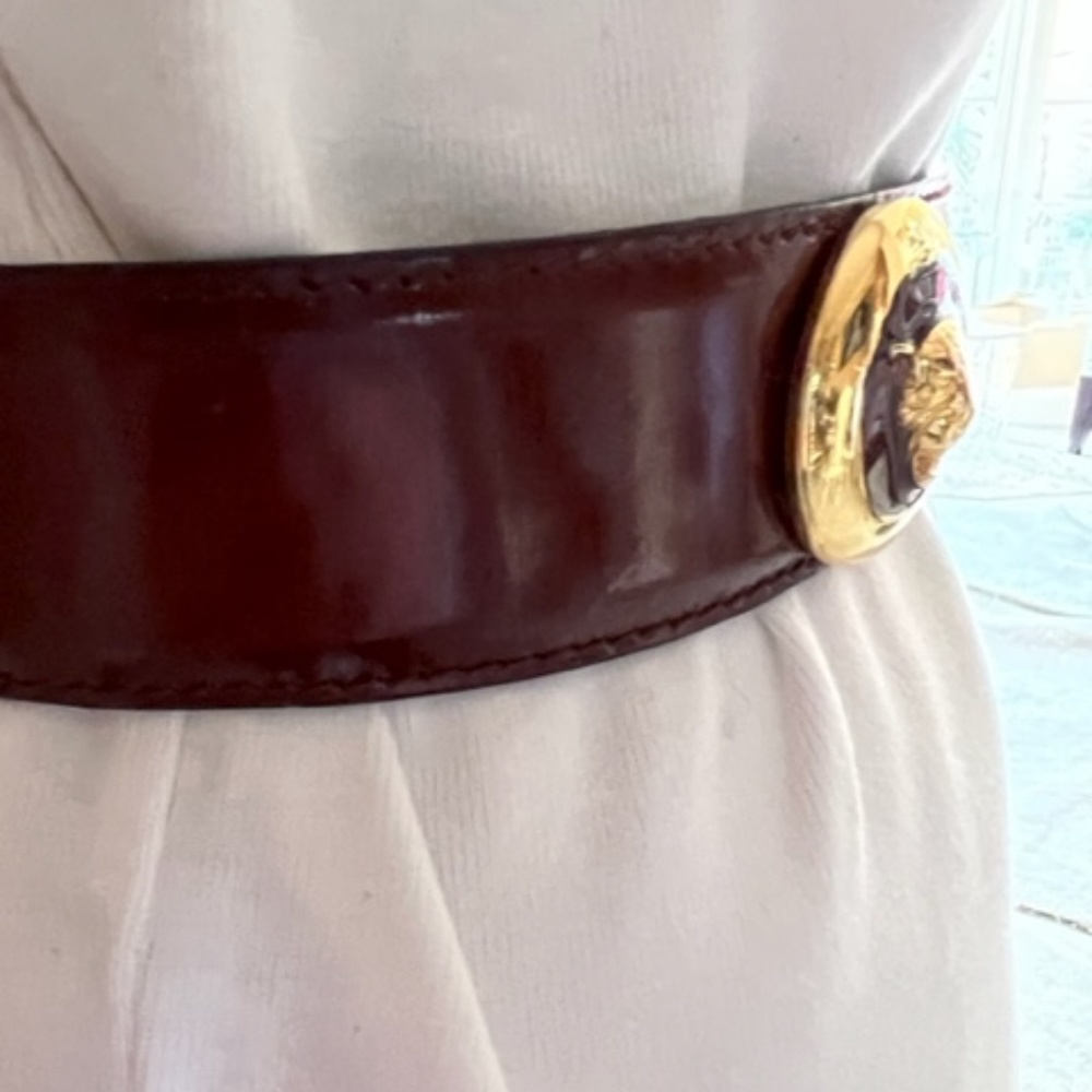 ESCADA - BELT BROWN LEATHER - VINTAGE PRELOVED - Picture 6 of 6